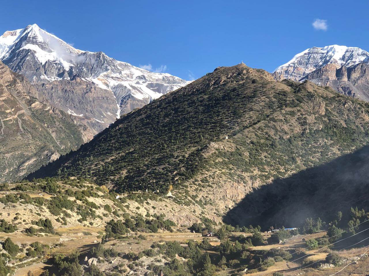 Beautiful landscape of the Chulu Far East Peak